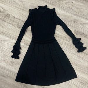Zara black knitted dress